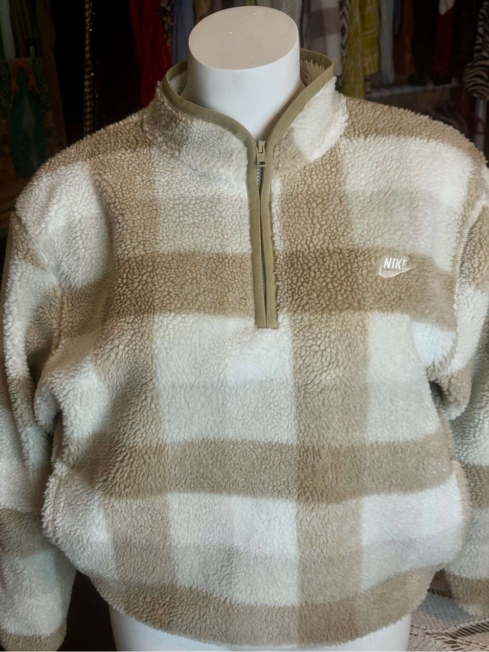 Nike NSW Plush/Faux Fur Teddy Sherpa Jacket